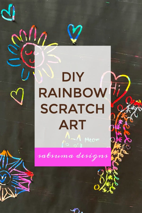 DIY Rainbow Scratch Art